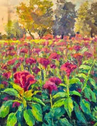 Tariq, 18 x 24 Inch, Oil on Canvas, Floral Painting, AC-TRQ-011